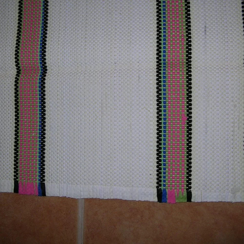 Vintage IMPERIAL ALL PURPOSE THROW RUG BATH MAT REVERSIBLE 22x36 N
